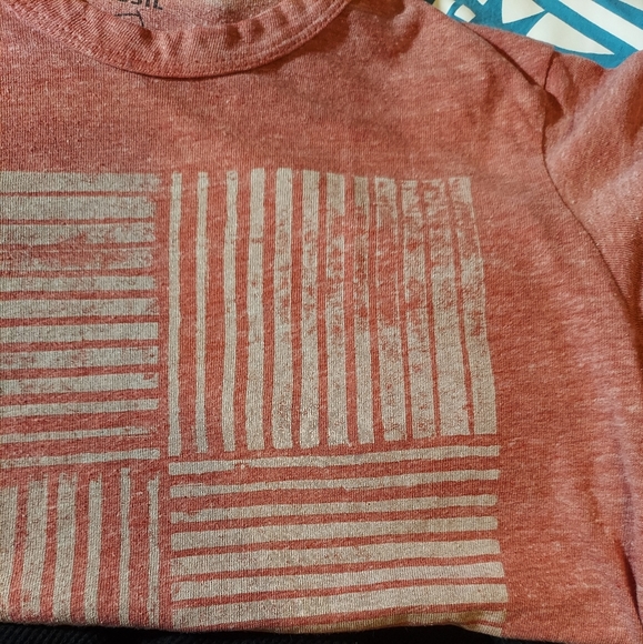 Mens Fossil heathered red t-shirt - Picture 2 of 6
